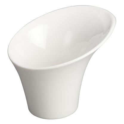WDP003-204 - 5"Dia. x 3-3/4"H Porcelain Snack Cup,Creamy White, 24 pcs/case