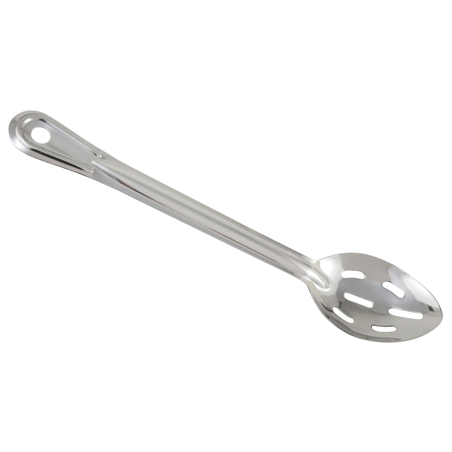 BSSN-15 - Winco Prime One-piece Stainless Steel Basting Spoon, NSF - Slotted, 15"