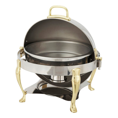308A - Vintage Collection 6 Quart Round Roll-Top Chafer, Extra Heavyweight