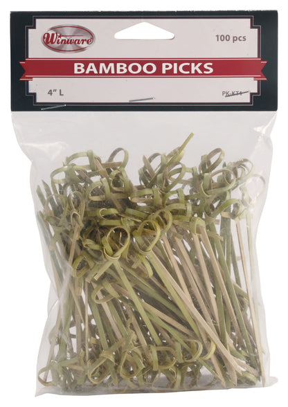 PK-KT4 - Bamboo Picks - 4"