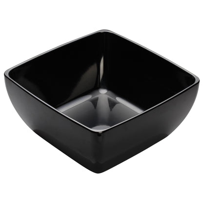 WDM009-305 - 10" Melamine Square Bowl, Black, 6pcs/case