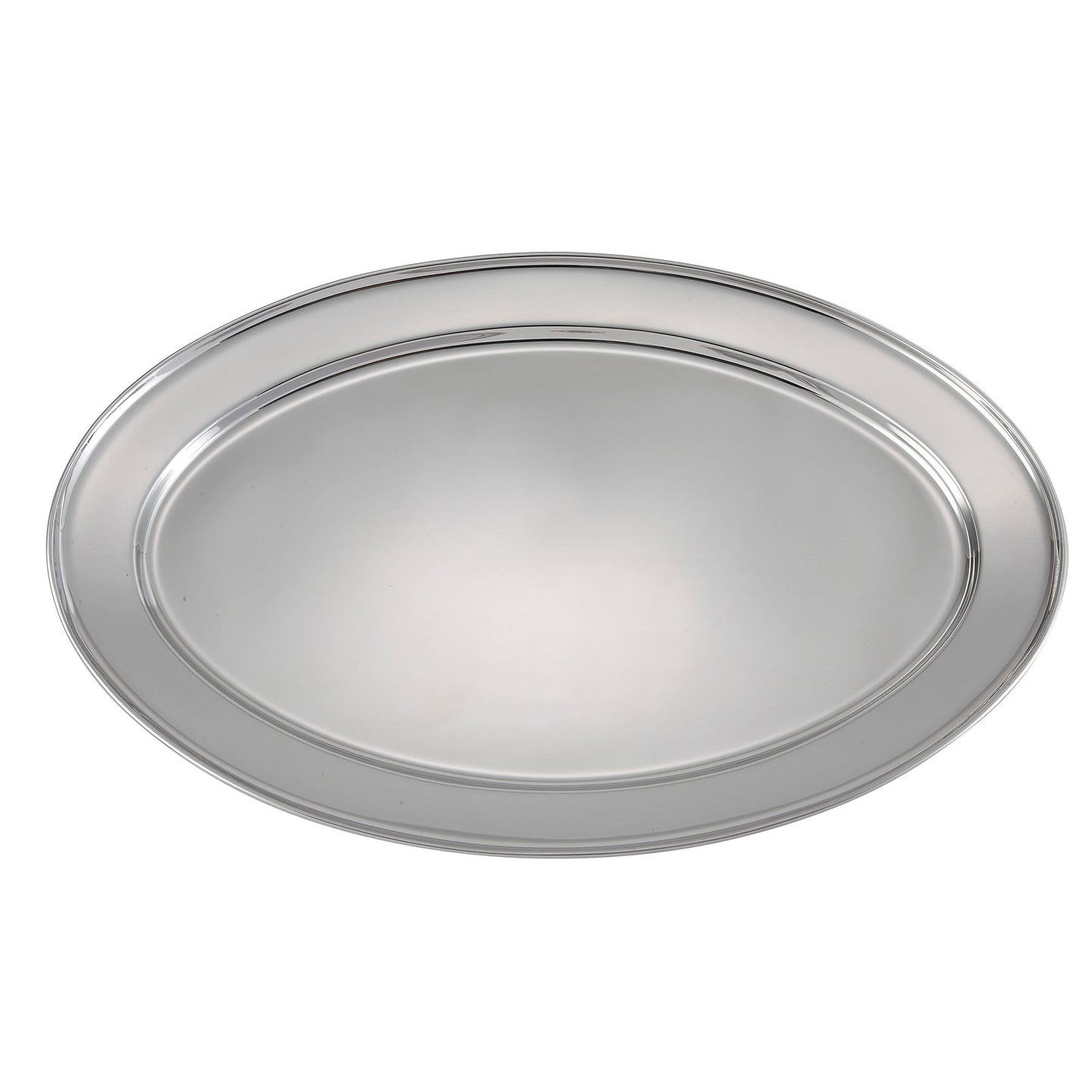 OPL-22 - Oval Platter, Stainless Steel - 21-3/4"