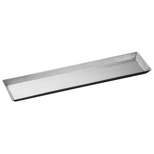 DDSI-101S - Stainless Steel Long Serving Tray, 14-1/8"L - 3-1/2"