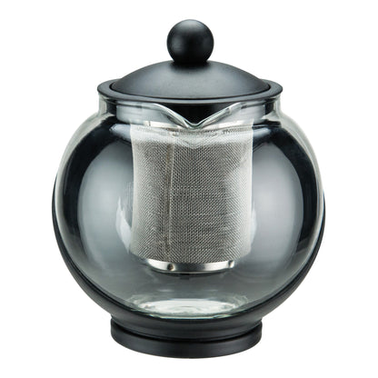 GTP-25 - 25 oz Glass Teapot with Infuser Basket, Black