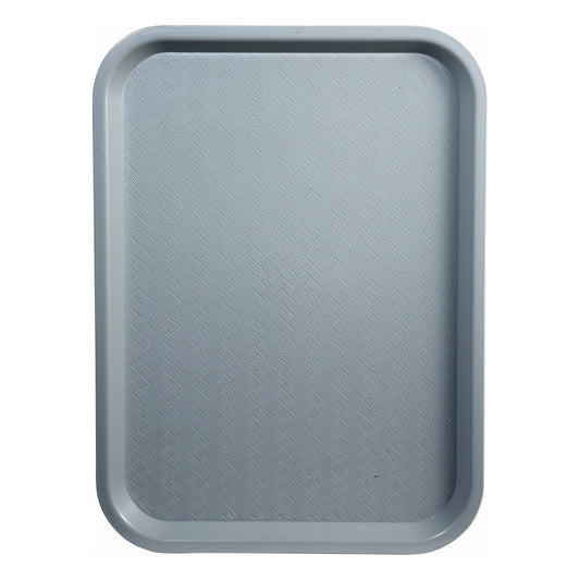 FFT-1014E - High Quality Plastic Cafeteria Tray - 10" x 14", Gray