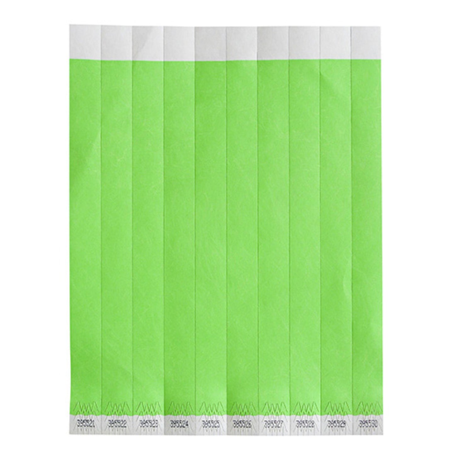 WB-100G-S - Bar Maid Waterproof Tear-Free Wristbands - Green Solid (500 Pieces/Pack)