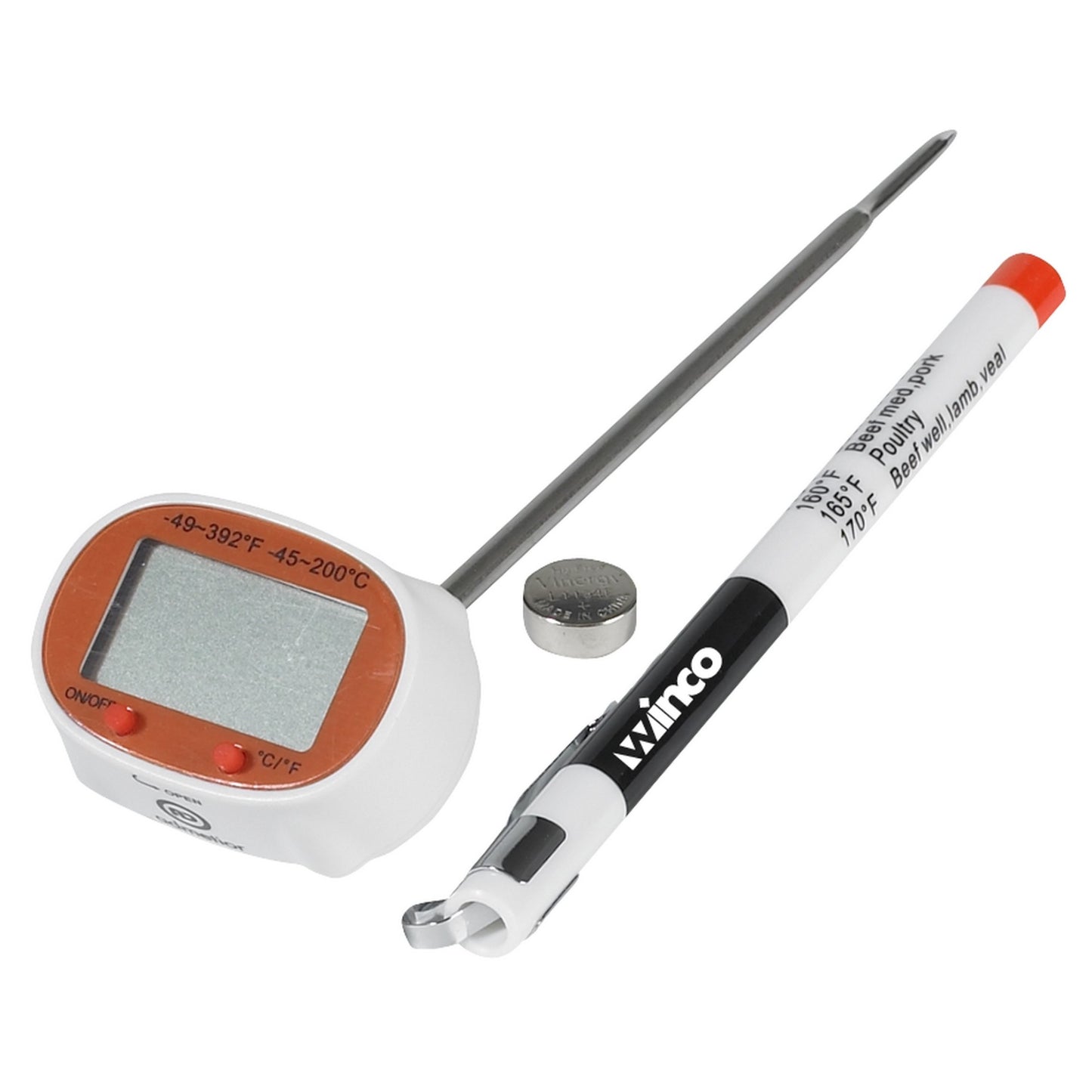 TMT-DG2 - Digital Thermometer, 1-3/16" LCD, 4-3/4" Probe