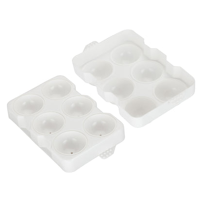 ICCP-6W - Round Ice Cube Tray, 6 Compartments