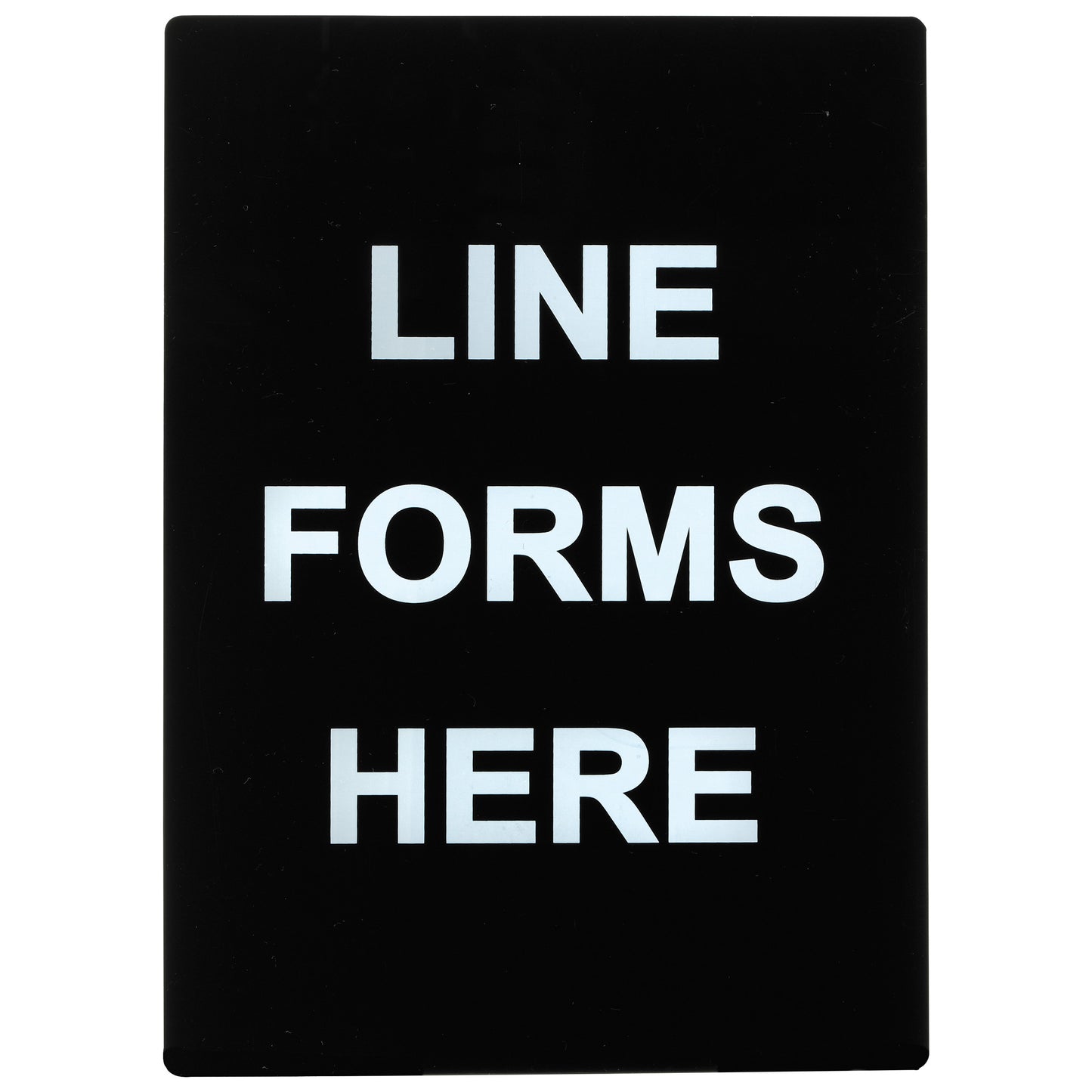 SGN-803 - Stanchion Frame Sign - SGN-803 - Line Forms Here