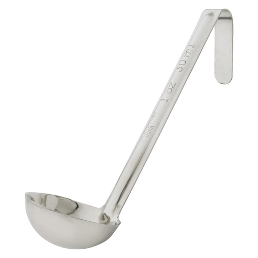 LDI-10SH - One-Piece Stainless Steel Ladle with 6" Handle - 1 oz