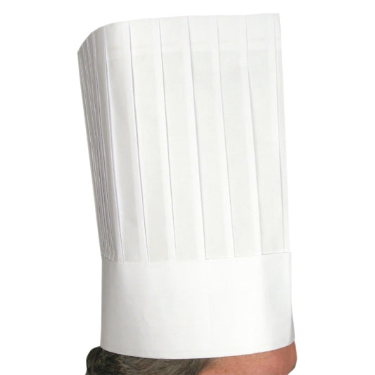 DCH-12 - Disposable Chef Hats, 12", 10pcs/bag
