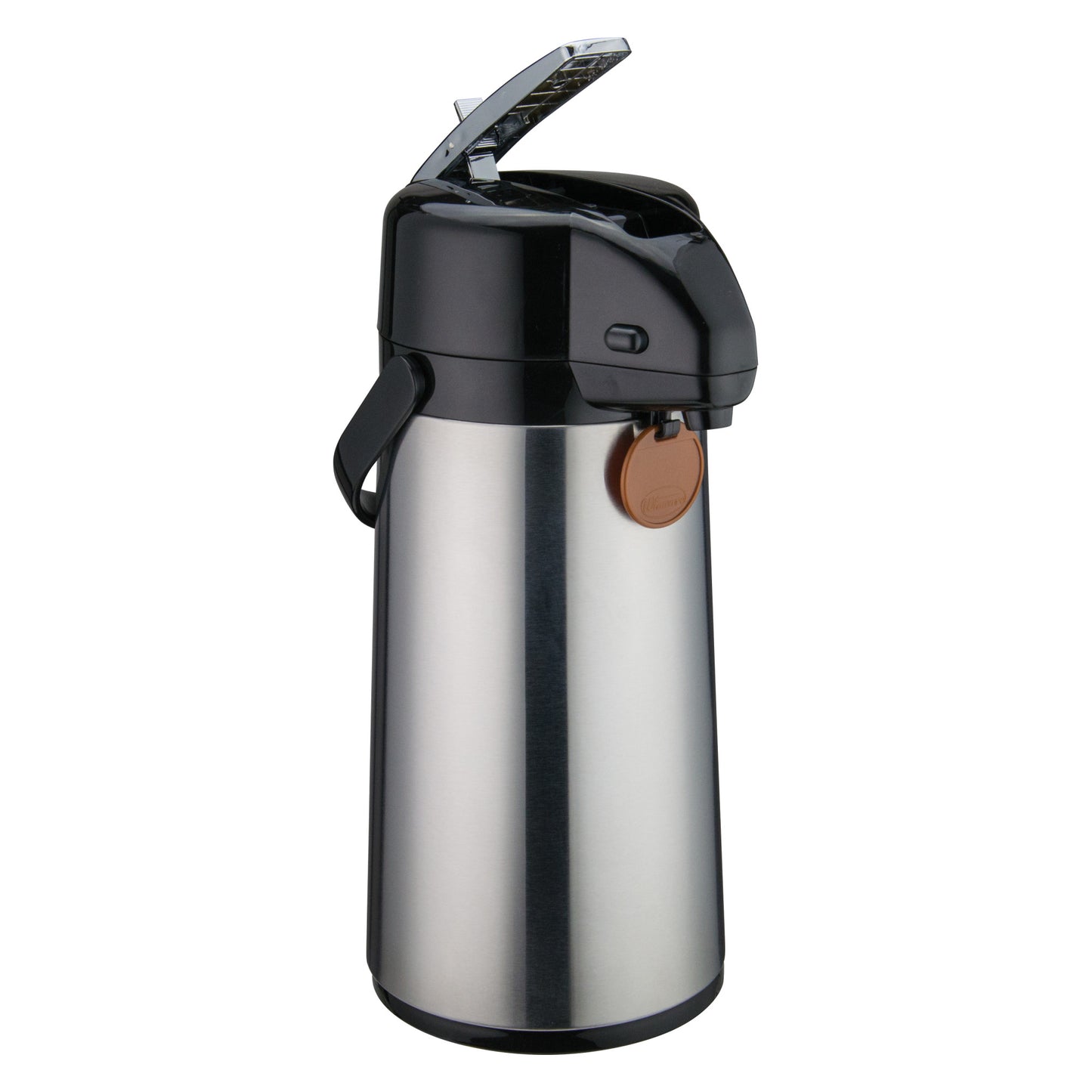 AP-819 - Glass Lined Airpot with Lever Top, Stainless Steel Body - 1.9 Liter