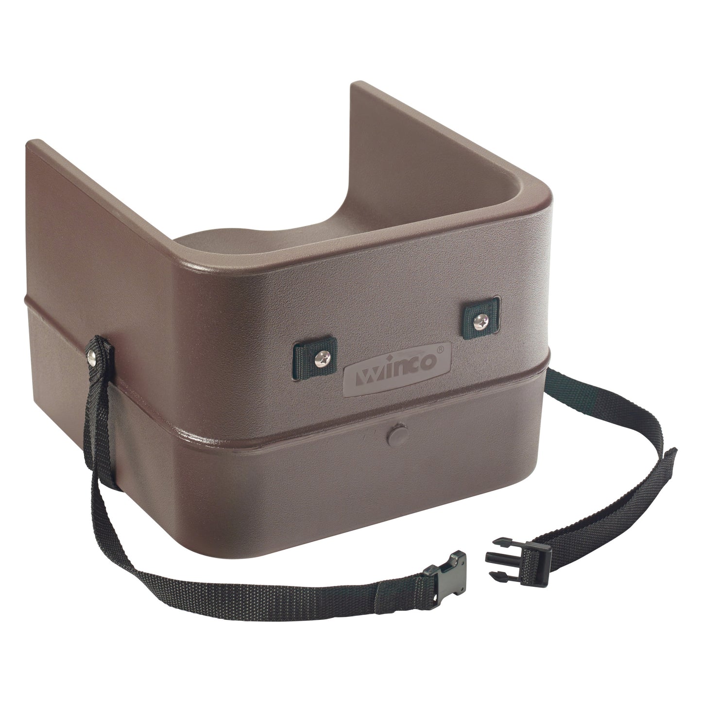 CHB-1P - Booster Seat, Plastic, Single-Sided, 3-Way Strap, Brown