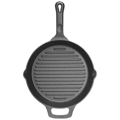 CAGP-10R - 10-1/4" Round FireIron Cast Iron Grill Pan