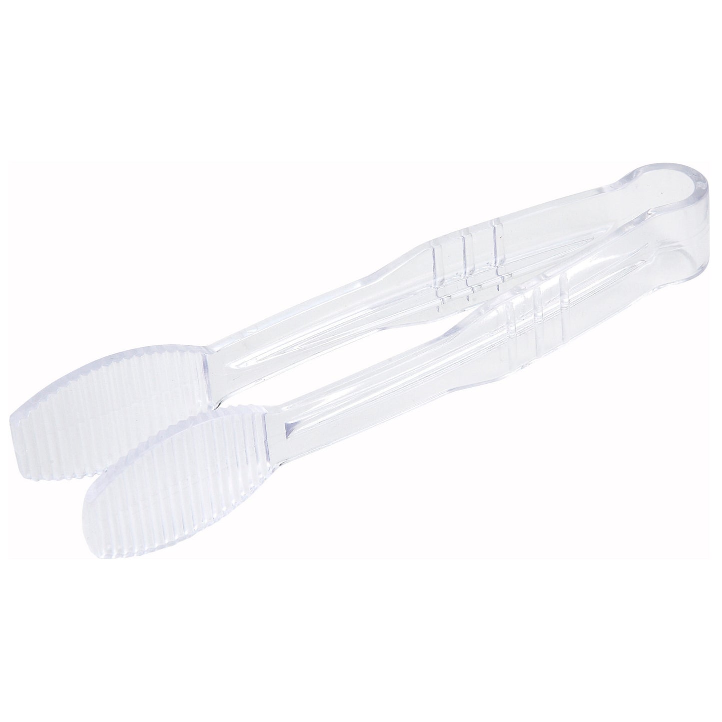 PUTF-6C - 6" Flat Tongs, Polycarbonate - Clear