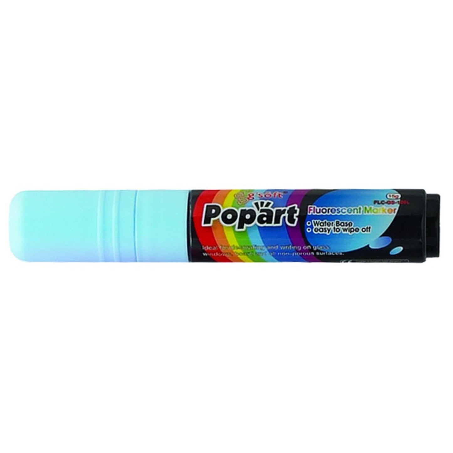 MBPM-B - Chisel Tip Marker, Deluxe Plus - Neon Blue