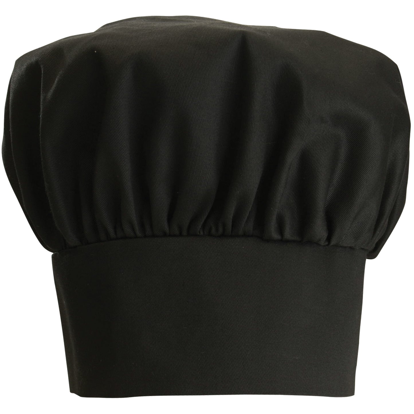 CH-13BK - Chef Hat, Velcro Closure - Black