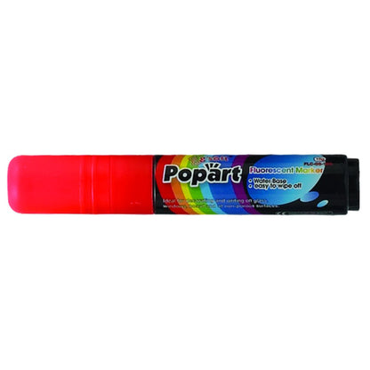 MBPM-R - Chisel Tip Marker, Deluxe Plus - Neon Red