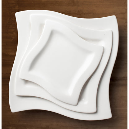 WDP011-103 - 9-1/4"Sq Porcelain Square Plate, Bright  White, 12 pcs/case