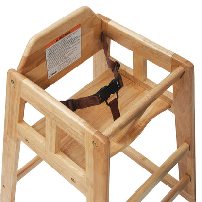 CHH-601 - Natural Wood Pub-Height High Chair