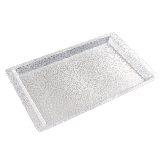 AST-1S - Acrylic Textured Display Tray - Silver