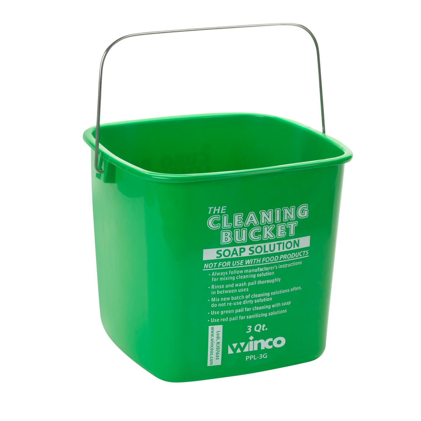 PPL-3G - Cleaning Bucket - Green Soap, 3 Quart