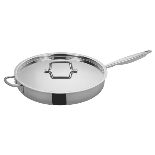 TGET-7 - Tri-Gen Tri-Ply Stainless Steel Sauté Pan with Cover - 7 Quart