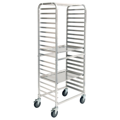 ALRS-20BK - 20-Tier Side-Load Sheet Pan Rack with Brakes - 3" Spacing