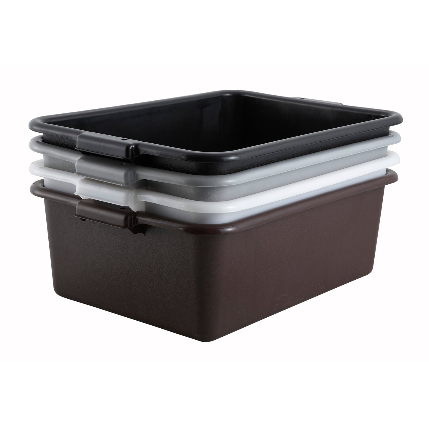 PL-7G - Standard Weight Polypropylene Dish Box, 7" Depth - Gray