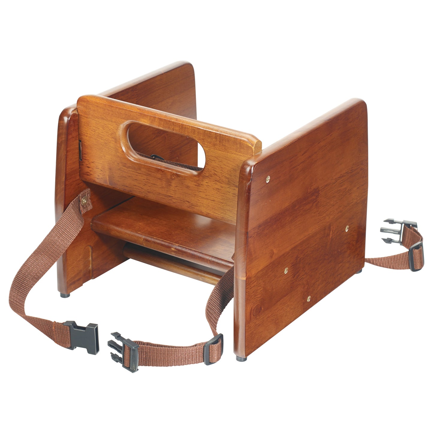 CHB-704 - Stacking Wooden Booster Seat - Walnut
