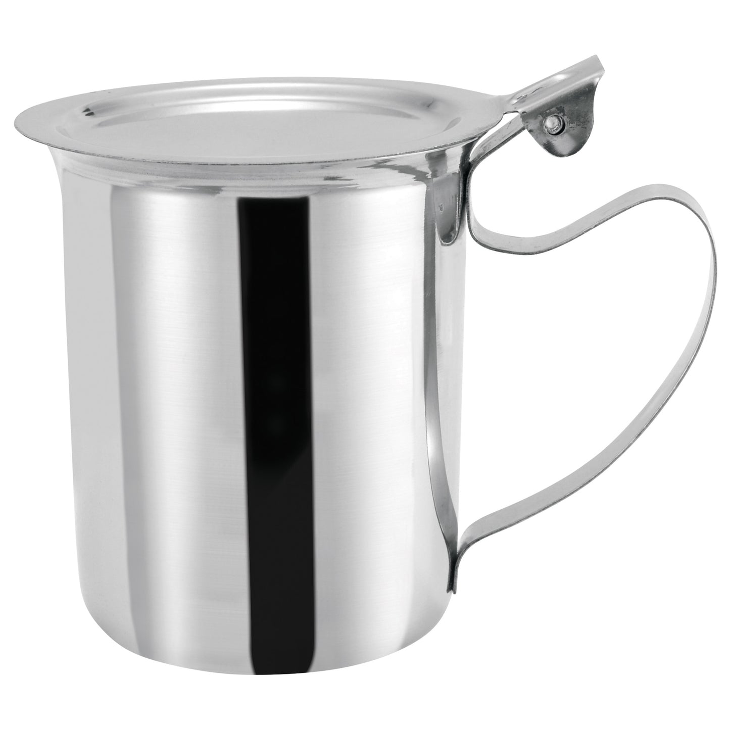 SCT-10F - 10oz Creamer Server, Stackable Cover, Stainless Steel