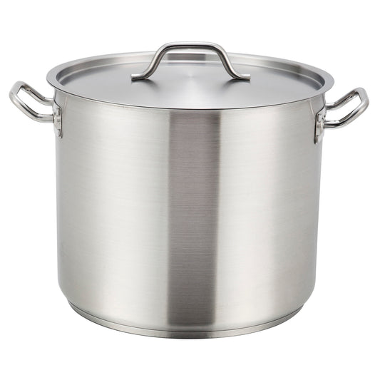 SST-24 - Stainless Steel Stock Pot with Cover - 24 Quart