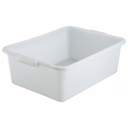 PL-7W - Standard Weight Polypropylene Dish Box, 7" Depth - White