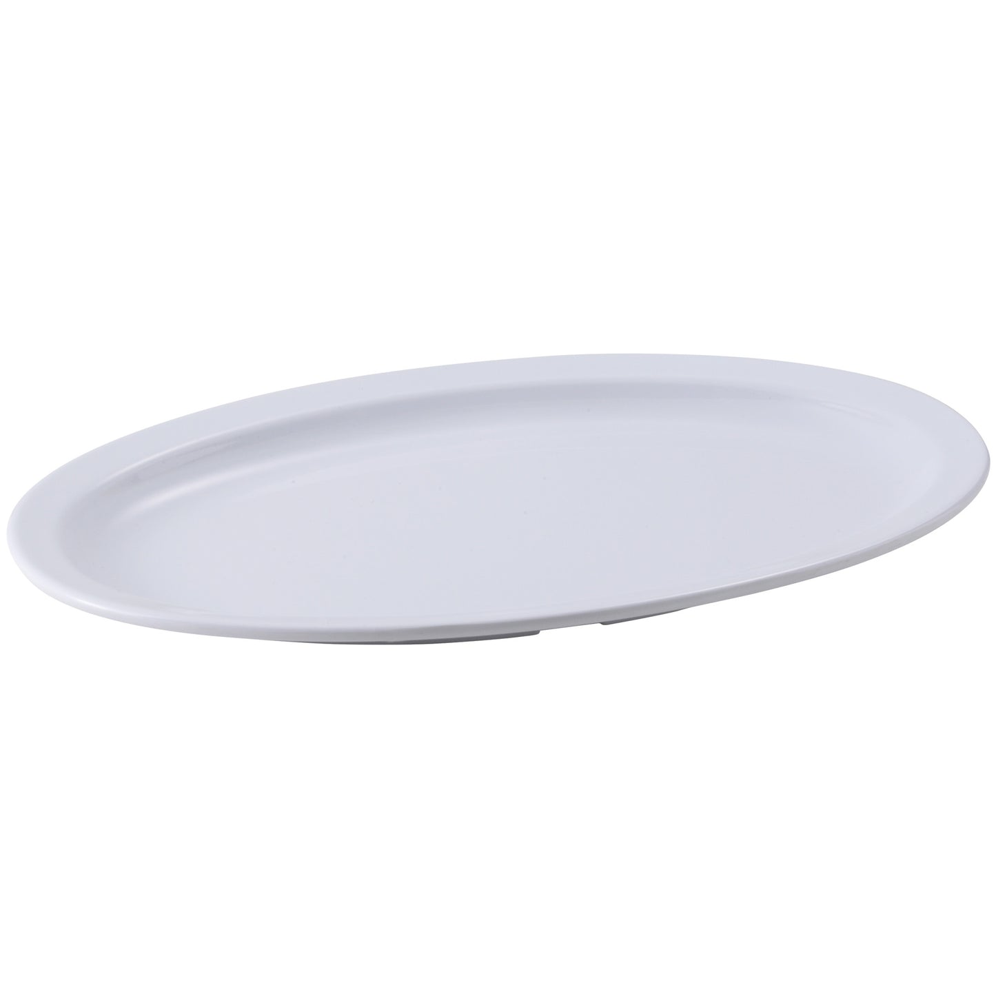 MMPO-138W - Melamine 13" x 8-1/2" Oval Platter - White