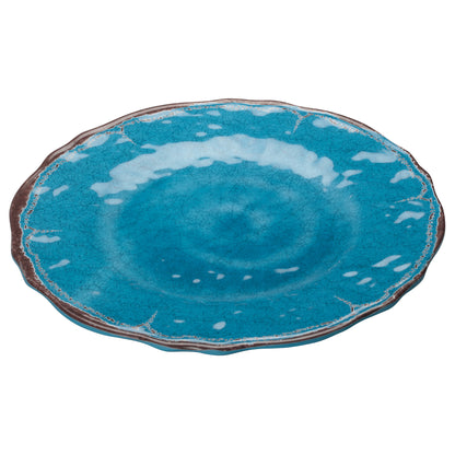 WDM001-401 - 9"Dia Melamine Hammered Plate, Blue, 24pcs/case