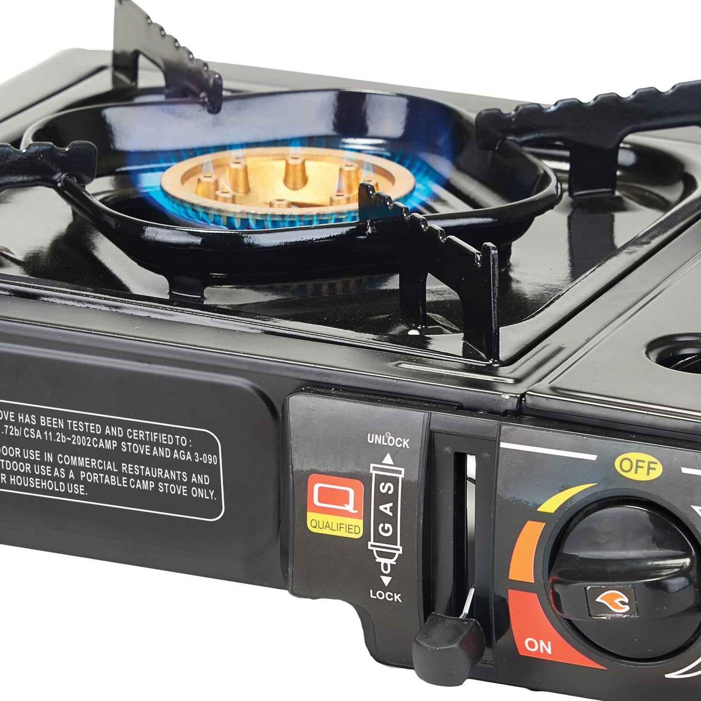 PGS-1K - Portable Gas Stove, 9500 BTUs, Brass Burner