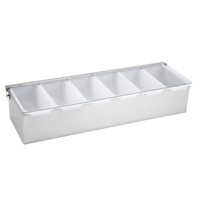CDP-6 - Condiment Holder with Stainless Steel Base - 6