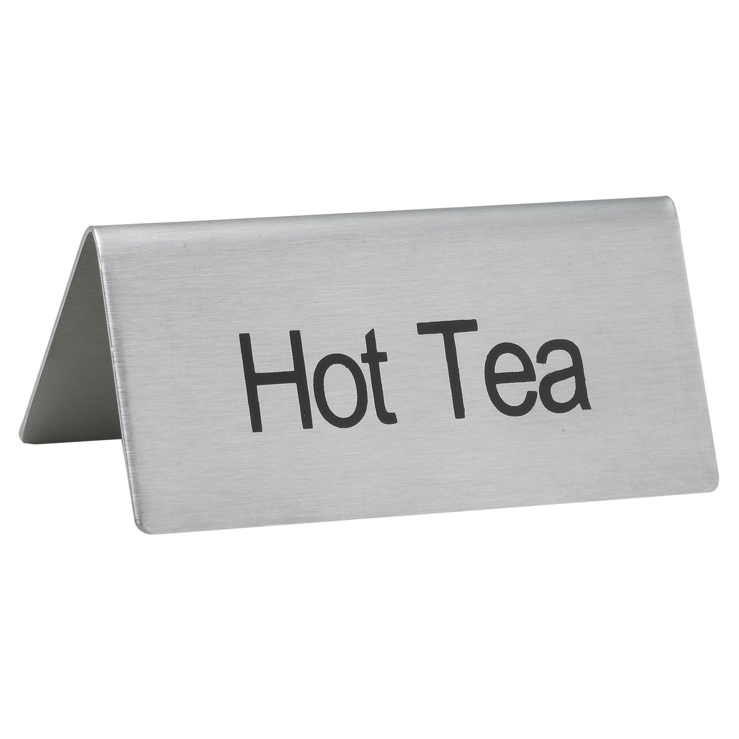 SGN-101 - Tent Sign, Stainless Steel - Hot Tea