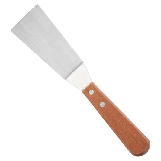 TN165 - Grill Spatula with Offset, Wooden Handle, 4-1/4" x 2-3/16" Blade