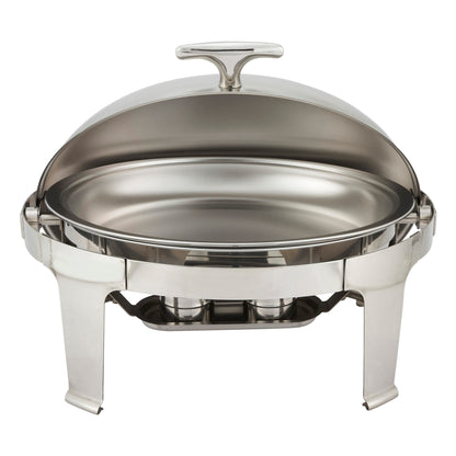 603 - Madison Collection 8 Quart Oval Roll-Top Chafer, Heavyweight