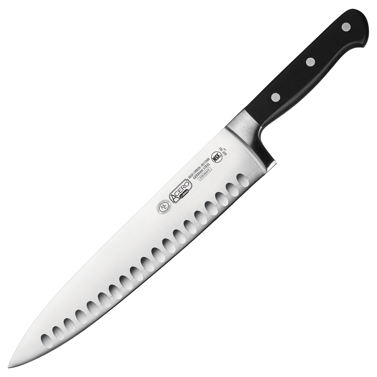KFP-103 - Acero 10" Chef's Knife, Hollow Ground