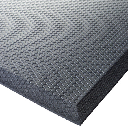 FMG-23K - Anti-Fatigue Rubberized Gel Foam Floor Mat, Black