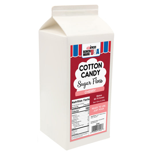 82003CS - BenchmarkUSA 3-1/4 lb Cotton Candy Floss - Cherry