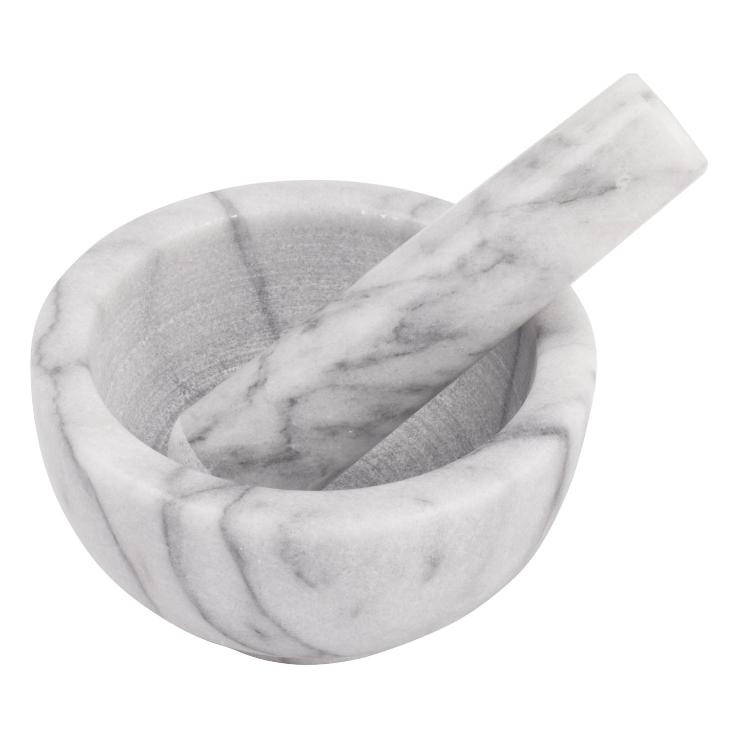 MPS-42W - Marble Mortar and Pestle Set