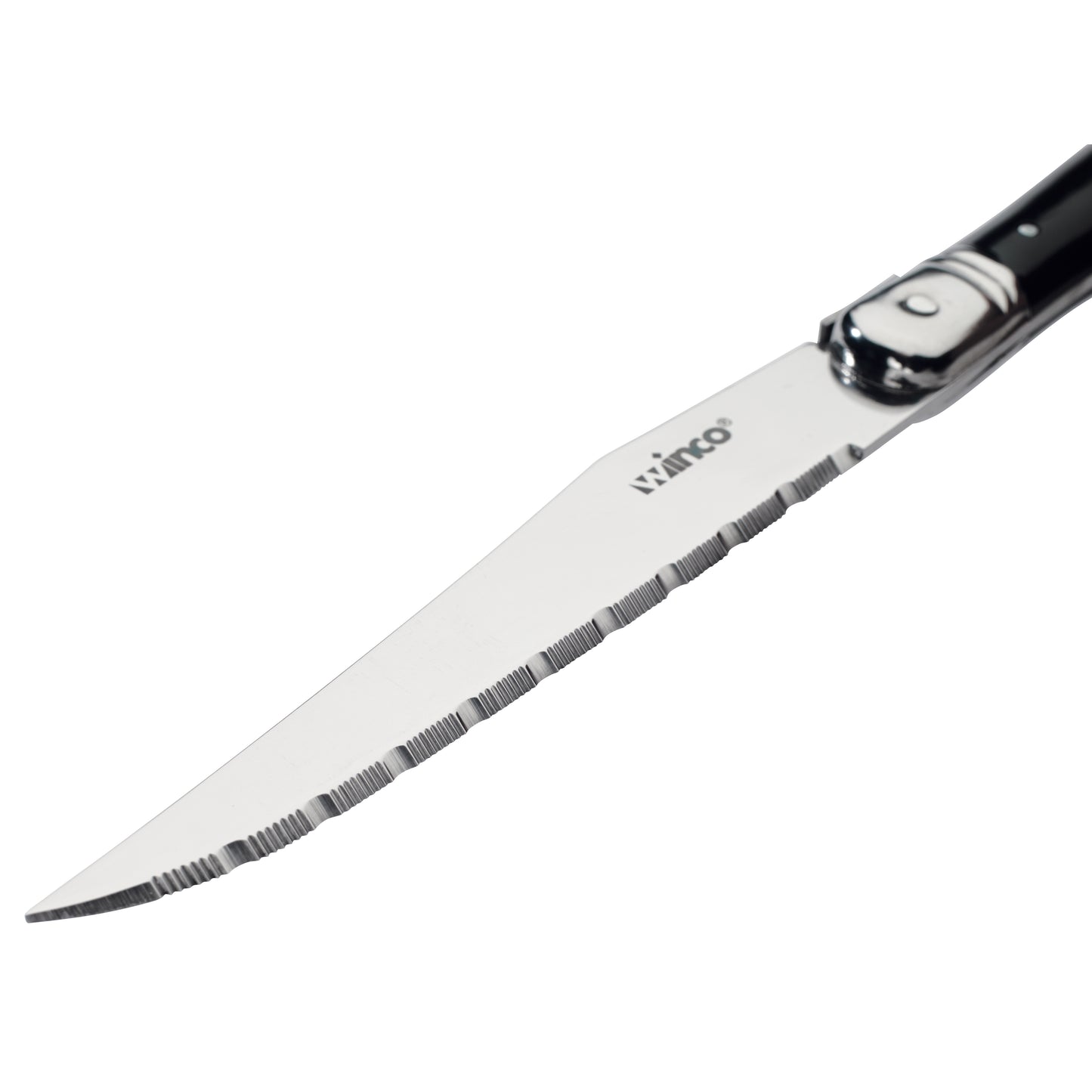 K-73PC - Euro Slim Steak Knives, 4-3/4" Blade with Pointed Tip