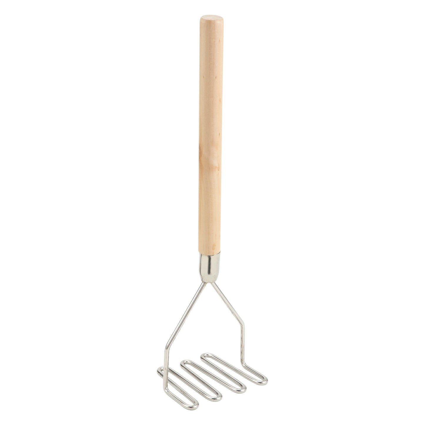 PTM-18S - Potato Masher with Wooden Handle - 4-1/2"