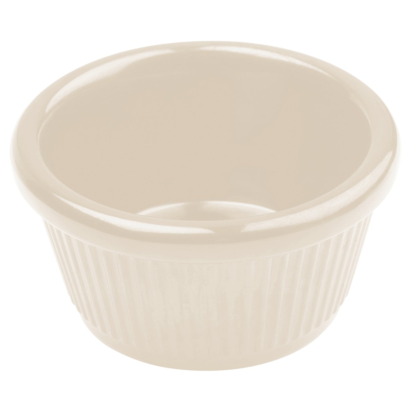 RFM-3B - Melamine Ramekin, Fluted - Bone, 3 oz