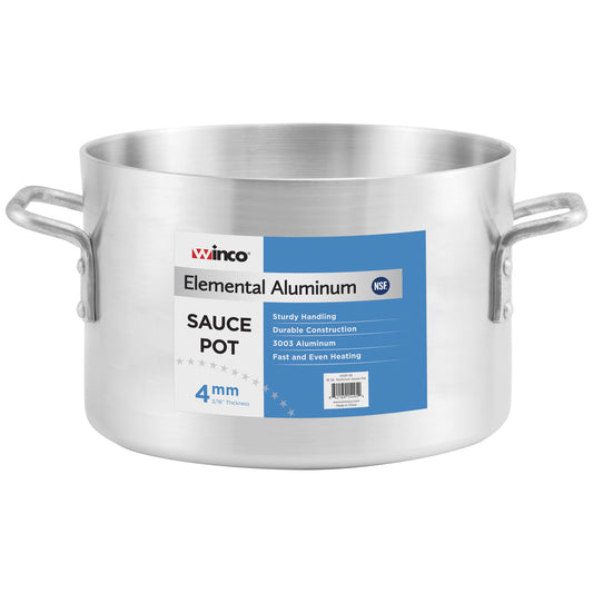 ASSP-14 - Elemental Aluminum Sauce Pot, 4mm - 14 Quart