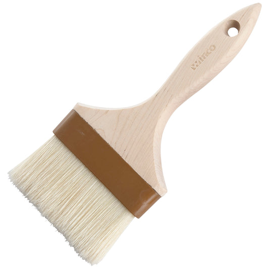 WFB-40 - Pastry/Basting Brush with Plastic Ferrule - 4" Flat