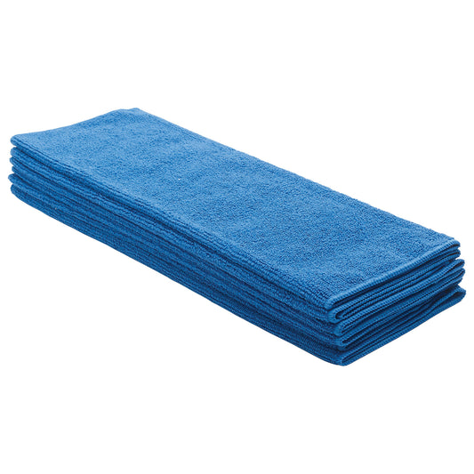 BTM-16B - Microfiber Towel, 16" x 16", 6pcs/pk, Blue